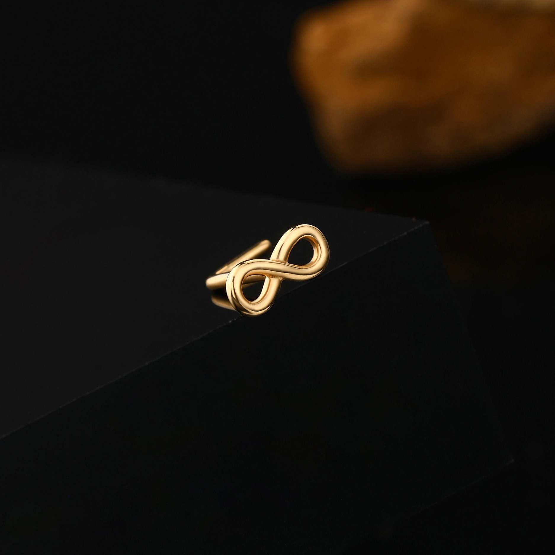 S925 Sterling Silver Infinity Nose Stud Hypoallergenic Piercing_voghion.com