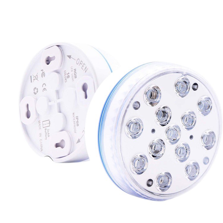 Venta directa de fábrica creativa LED luz de la perilla de buceo 13LED acuario LED colorido luz subacuática resaltar control remoto