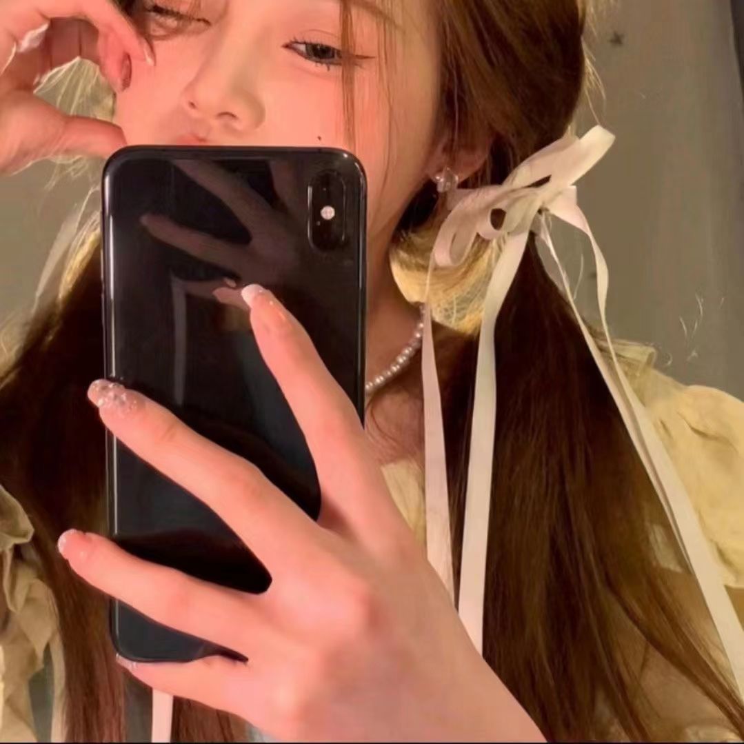 Dulce chica techo ~ Cinta dulce, lazo, cinta, horquilla, cabello trenzado, pinza de pico de pato, accesorios para el cabello, horquilla, puesto de un yuan