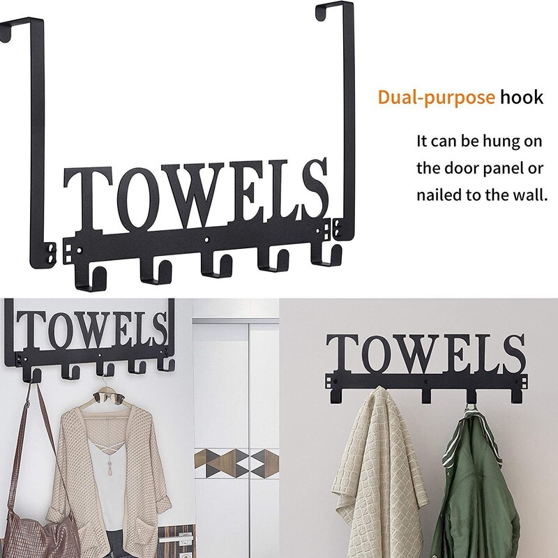 Cross-Border Amazon Best-Selling Creative Metal Hook Decoration for Entryway Wall Wreath Rack and Storage Behind Kitchen Door