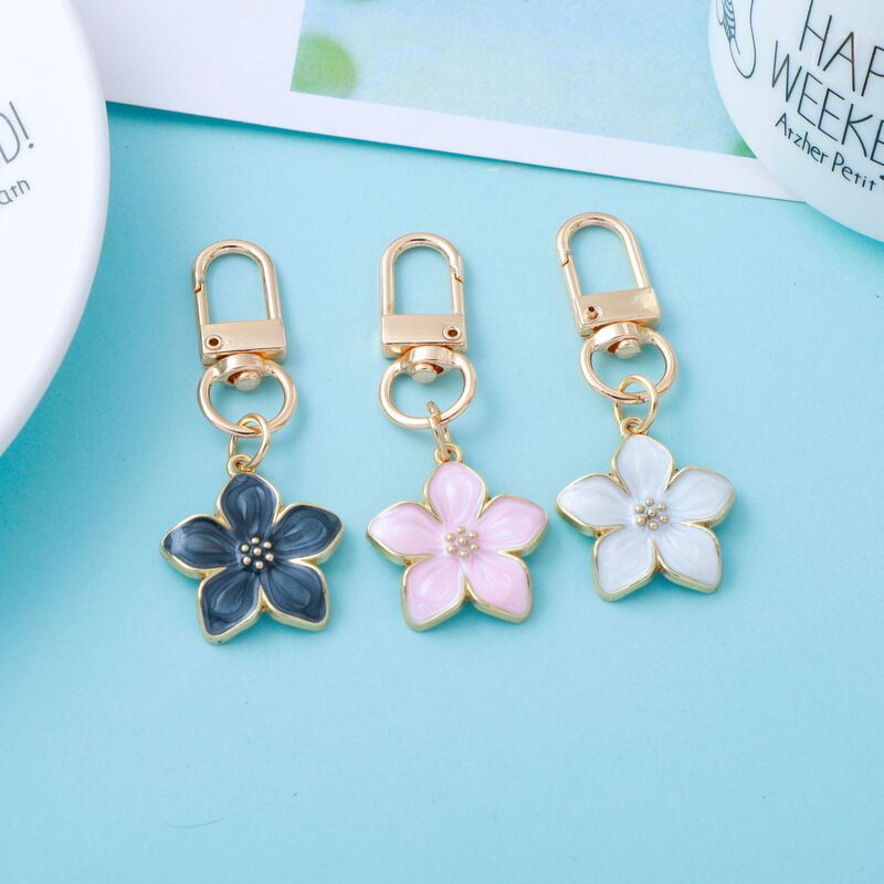 人気のかわいい手作りの花の花の合金の桜の甘いキーホルダーのシンプルな風のペンダント|undefined