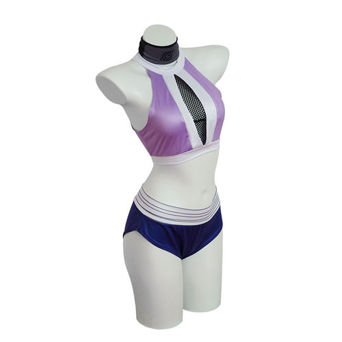 Naruto Cosplay Himawari Himura Swimsuit Costume Beach Bikini Erotic Anime Costume