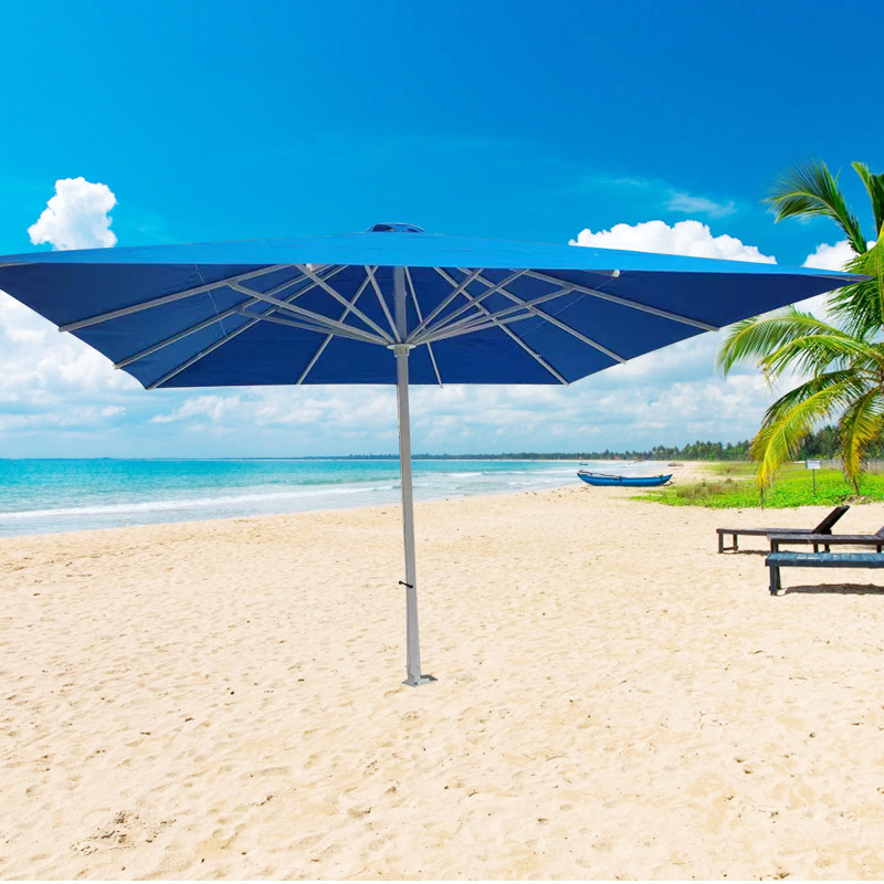 Paraguas de aluminio grueso paraguas de jardín paraguas balcón paraguas de protección solar comercial