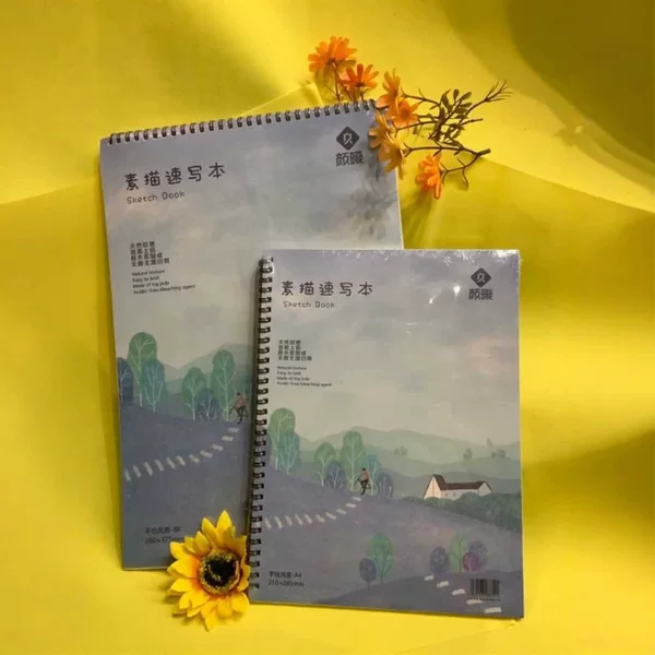 8 Open/A4/16 Open Sketchbook Art Sketch Painting Book Chinese Style Cover Sketchbook