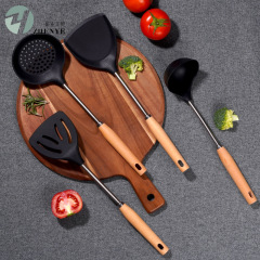 食品级硅胶厨具4件套耐高温炒铲汤勺烹饪铲大号厨房工具四件套