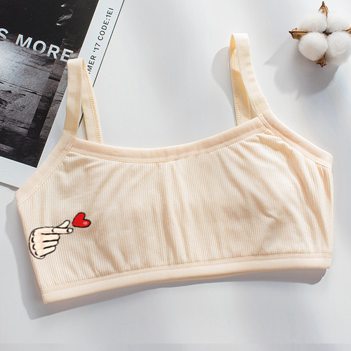 Long-term supply of developmental period small sling double-layer quilted vest to wrap chest underwear for junior high school students aged 10-17 years old