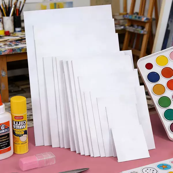 Oil Painting Board Factory Direct Sales 3mm Ultra-Thin Cotton Canvas Board for Acrylic, Watercolor, and Gouache Painting Creation, Frameless Oil Painting Board
