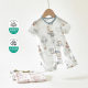 Cold Anti-bacterial Baby Clothes for Boys and Girls Summer Thin Monk Clothes Newborn Baby Jumpsuit Short-sleeved Hassel Climbing Clothes