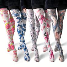 G 27597 Vintage Print Anti-snag Tights �͹�ӡ�������z�Bѝ�m