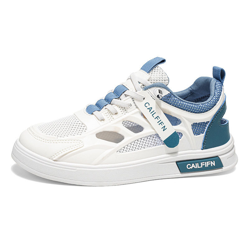 Zapatos masculinos en verano 2026 nueva tendencia de zapatos blancos transpirables y delgados 100 zapatos de malla hueca zapatos deportivos casuales zapatos masculinos image 6