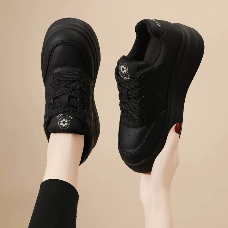 面包休闲鞋女厚鞋2025秋冬季新款爆款板鞋百搭阿甘运动鞋子女款