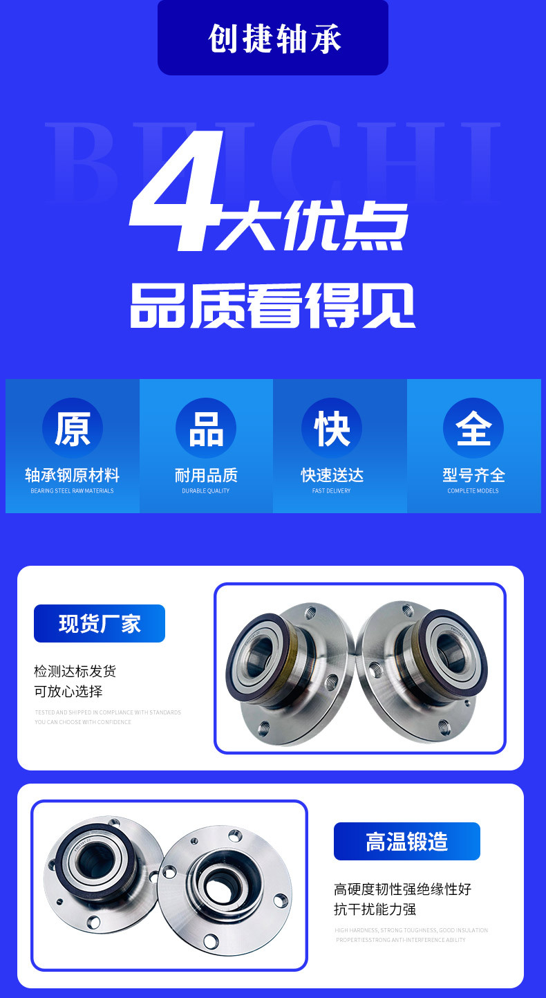 In-Stock Automotive Wheel Hub Bearings Dac35680037 Dac35680039/36 from Physical Factory