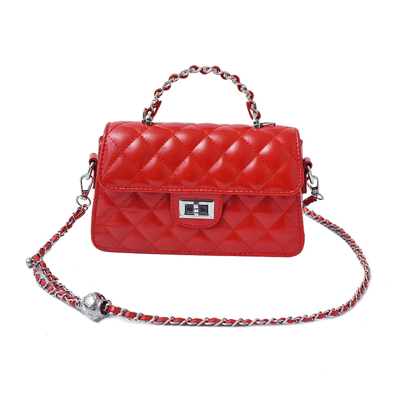 Bolsa de cadena de textura de alta calidad 2025 verano nuevo bolso de mano pequeño bolso de hombro fragante bolso de mensajero de hilo bordado de diamantes mujer