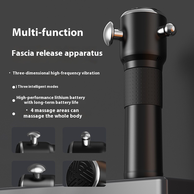 Professional-Grade Fascia Gun Cross-Border Muscle Relaxation Massager Intelligent Variable Speed Vibration Electric Fascia Muscle Relaxation Gun