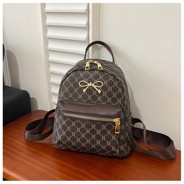 All Seasons Season Wear-Resistant Bow Knot Daily Street Zipper Backpack