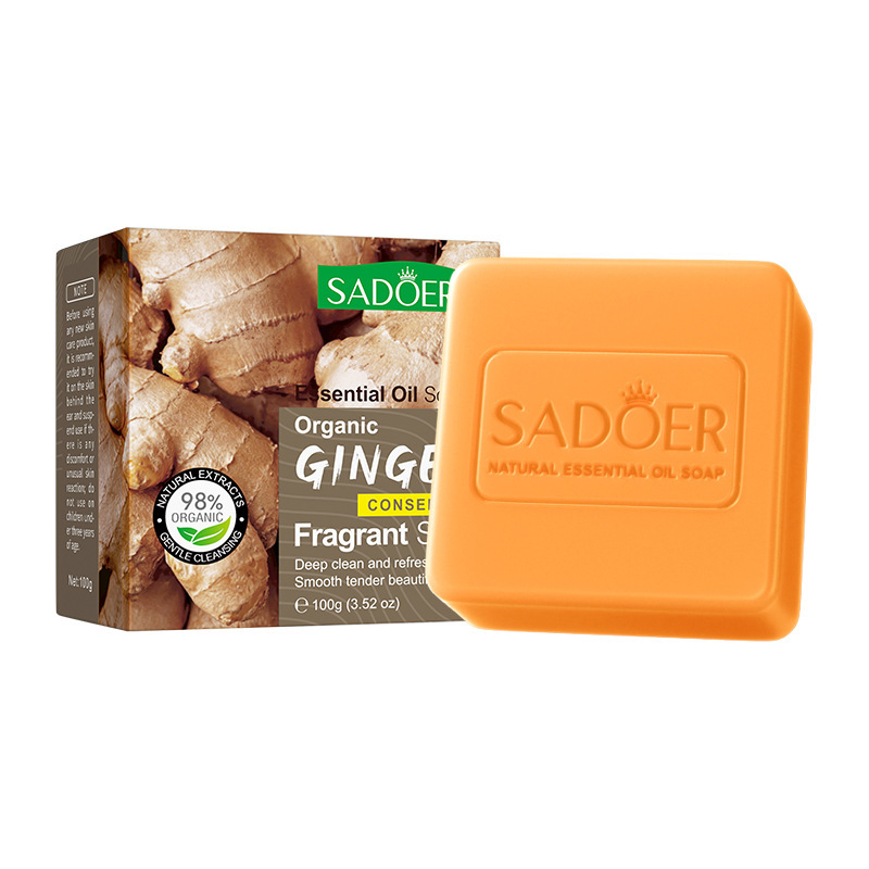 国境を越えた貿易 SADOER オレンジ エッセンシャル オイル ソープ サマー クレンジング 洗顔 バス 手作り石鹸 石鹸卸売|undefined