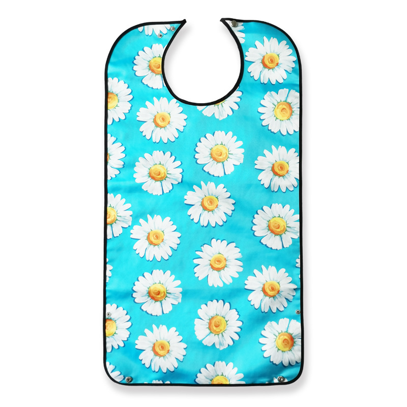 Suministro transfronterizo babero de ancianos babero de alimentación de doble capa a prueba de agua fabricante de impresión en stock