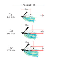 鬍鬚佬擋草碳刷慕斯達7g10g14g 路亞餌防掛底假餌JIG擋草鬍鬚佬