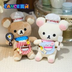 4インチ【料理人リラックマ】スポット10cmの子供が人形のぬいぐるみをつかむ