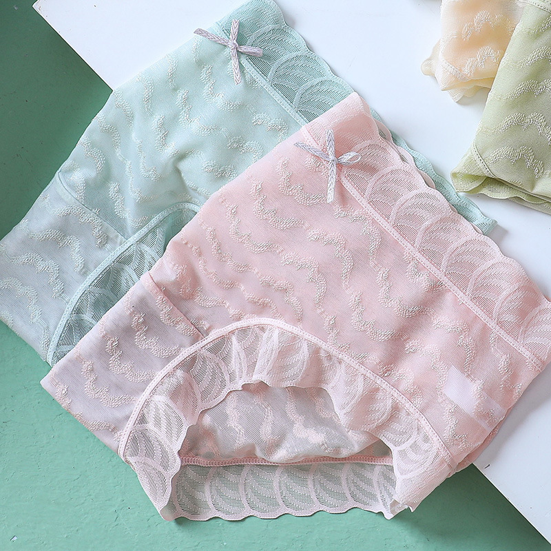 Hook Lace Women's Underwear Set, High Elasticity, Comfortable, Breathable, Traceless, Tummy-Tightening, Butt-Lifting, Antibacterial Cotton Bottom