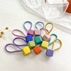 Children's elastic ponytail, cartoon hair rope, with little bears