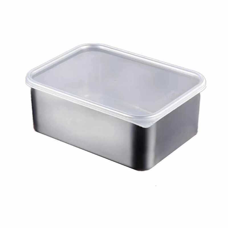 ステンレス鮮度保持箱食品級商用露店長方形角皿野食箱トレイ専用多箱分格|undefined