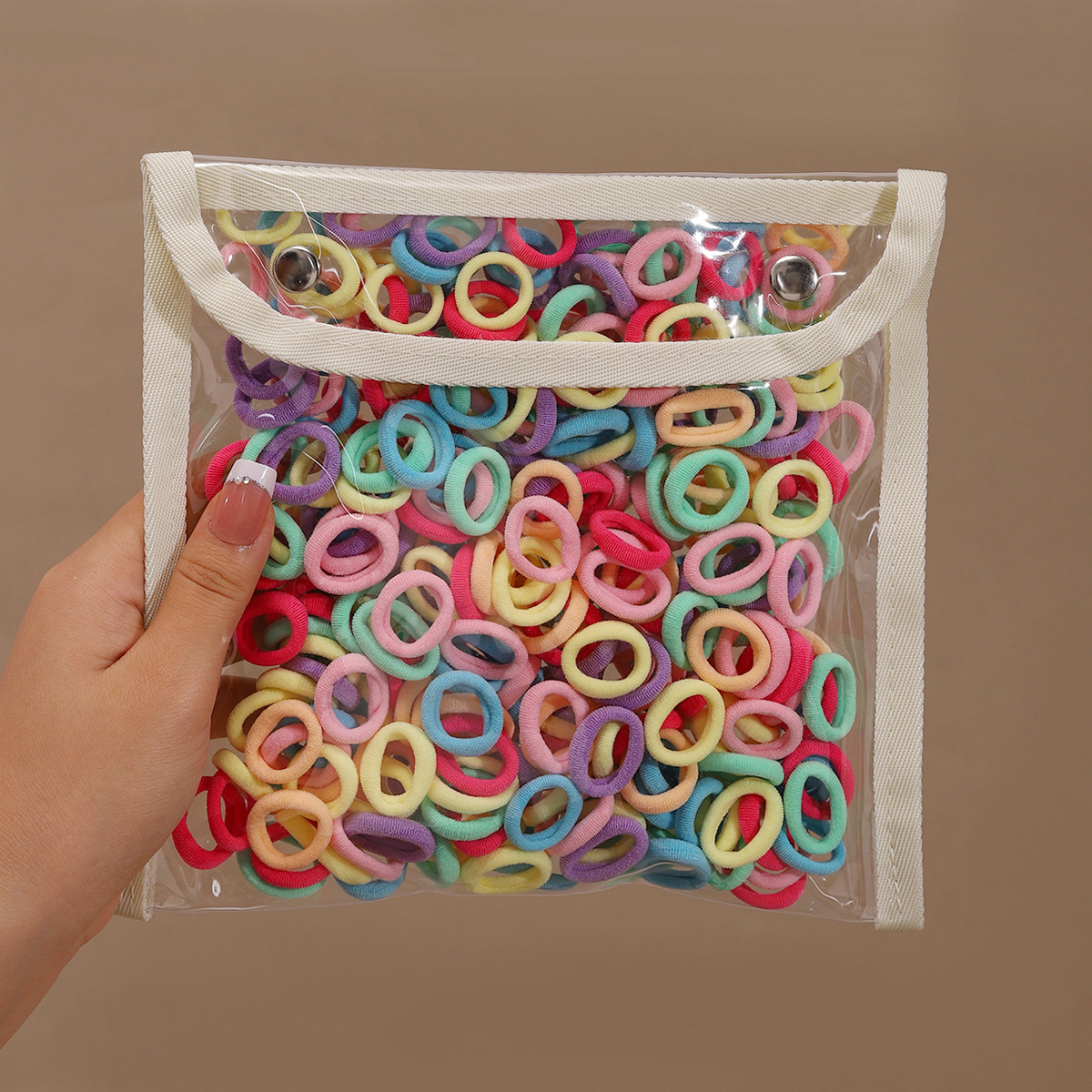Anillo de cabello de color para niños 3cm gran no lesiones cabello de cabello de cola de caballo alta cuerda de cabello niñas correa de goma de alta elasticidad