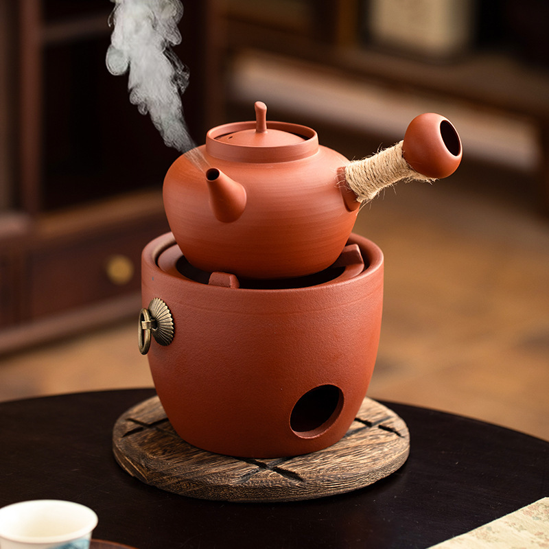 Red Mud Sand Pot Carbon Stove Outdoor Encircled Tea Cooking Oven suit Boiling Teapot Household Kettle Boiling Tea Stove