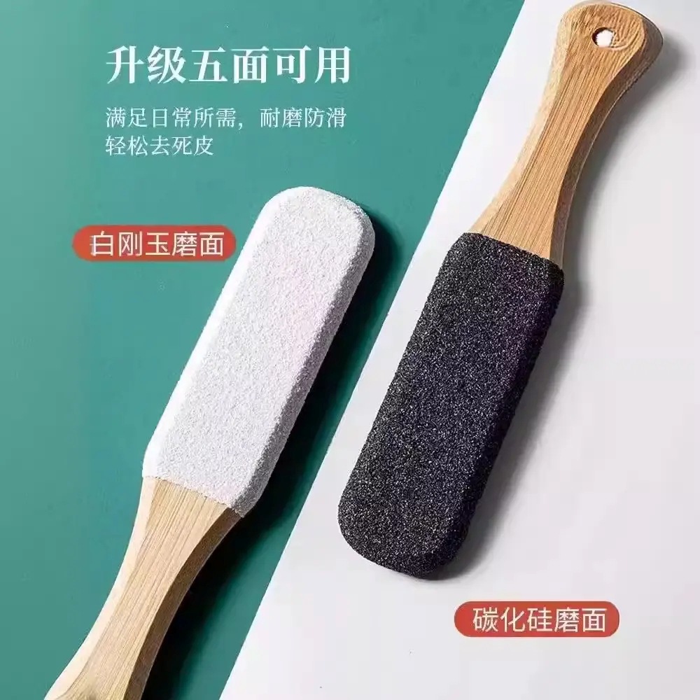 Herramienta exfoliante y para pulir pies de cuatro lados, raspador de pedicura, lima limpiadora de pies, exfoliante de pies de doble cara. image 5