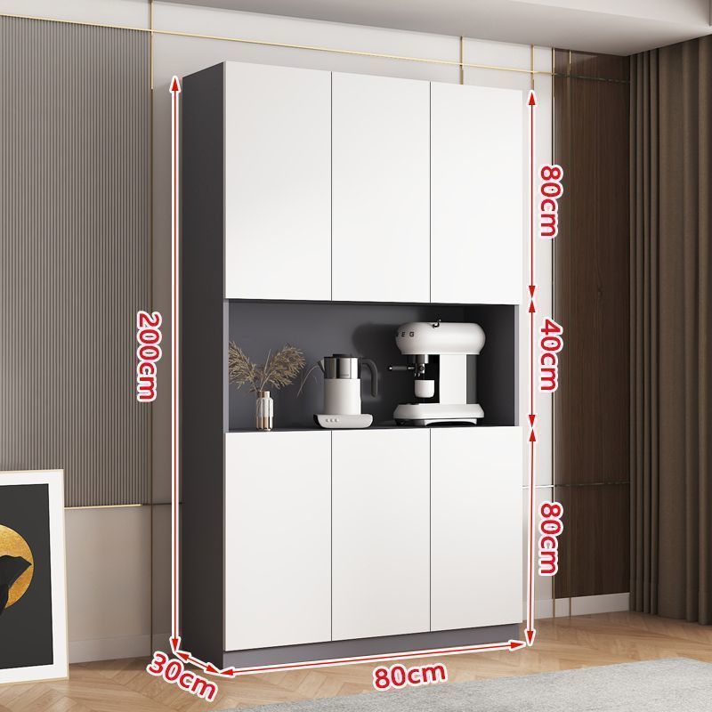 All Solid Wood Wine Cabinet, Light Luxury Red Wine Cabinet, Sideboard, Wall-Mounted Multi-Functional All-In-One Cabinet, Living Room, Dining Room, Entrance Storage Cabinet