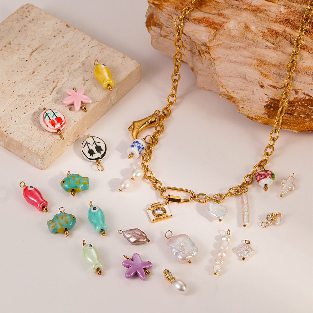 ceramic pendant from pearl