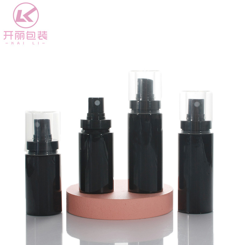 现货30ml 50ml黑色喷雾瓶 定妆喷雾瓶 PET喷剂瓶 补水喷雾分装瓶