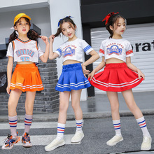 儿童嘻哈啦啦操运动会表演服潮童比赛服少儿爵士舞拉拉队演出服装