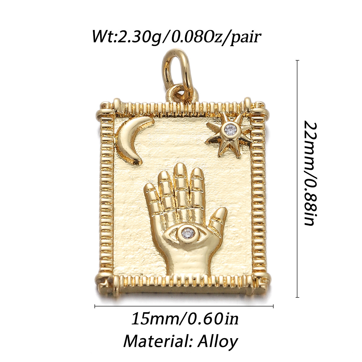 5g Weight Pendant Jewelry Making Type 1 Piece Quantity Holiday, Daily Occasion Copper Material Geometric, Letter, Giraffe Pattern Women's Gender Simple Style Style 1 Piece Copper Geometric Letter Giraffe Pendant 3