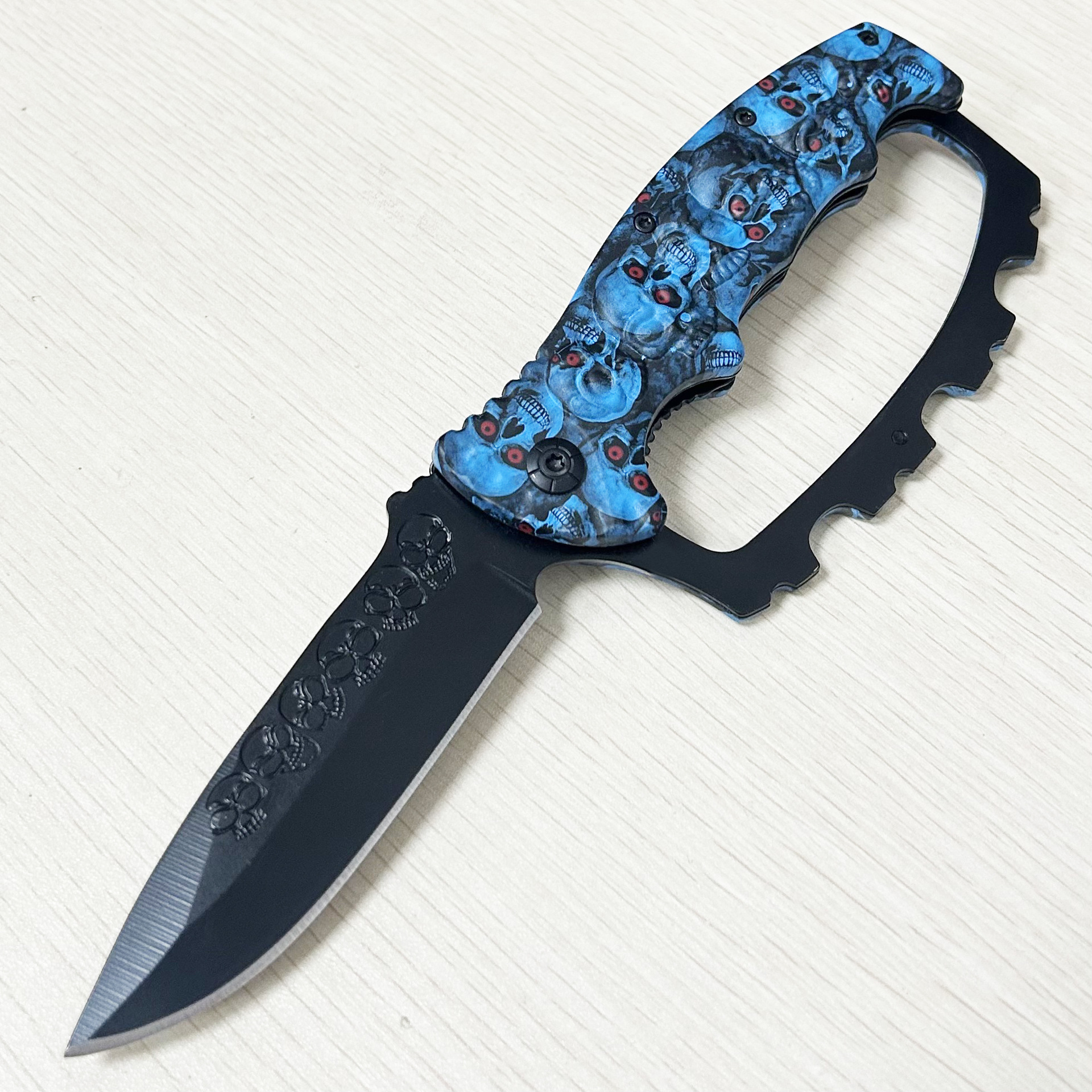 折刀野外求生刀多功能折叠拳套刀便携式工具小刀阳江可折叠