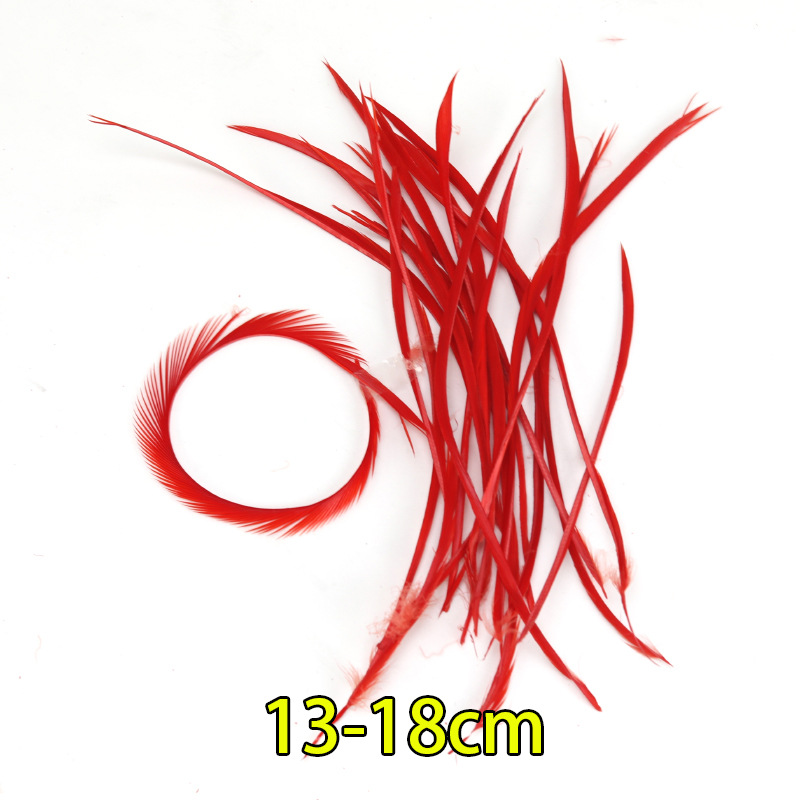 Plumas rojas al por mayor boda jardín de infantes diy plumas hechas a mano pieles de pavo pendientes de plumas de ganso accesorios accesorios de ropa image 5