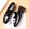 Summer non-slip classic suit jacket for leather shoes for leisure platform, fashionable trend wedding shoes