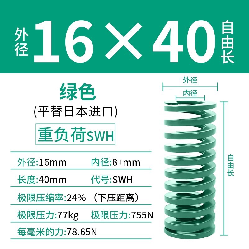 합금강 녹색 16×40