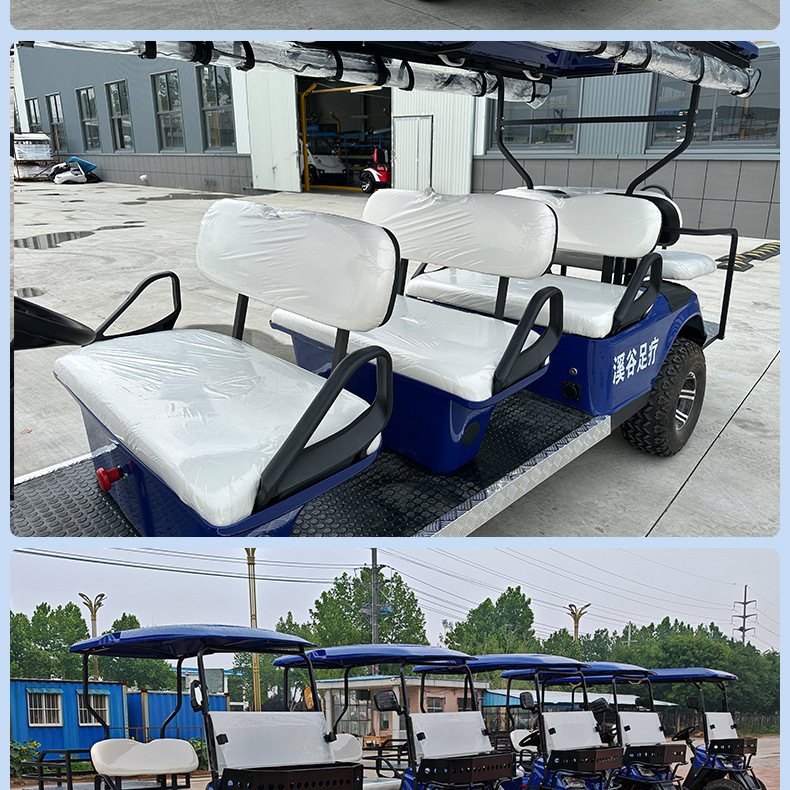 8-Seat Electric Golf Cart Tourist Attraction Shuttle Hotel B&B Shuttle Bus Sightseeing Golf Cart