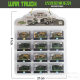 World of Tanks Military Series Tank Military Model Simulation Missile Car Inertia Finished Model Variables Toys