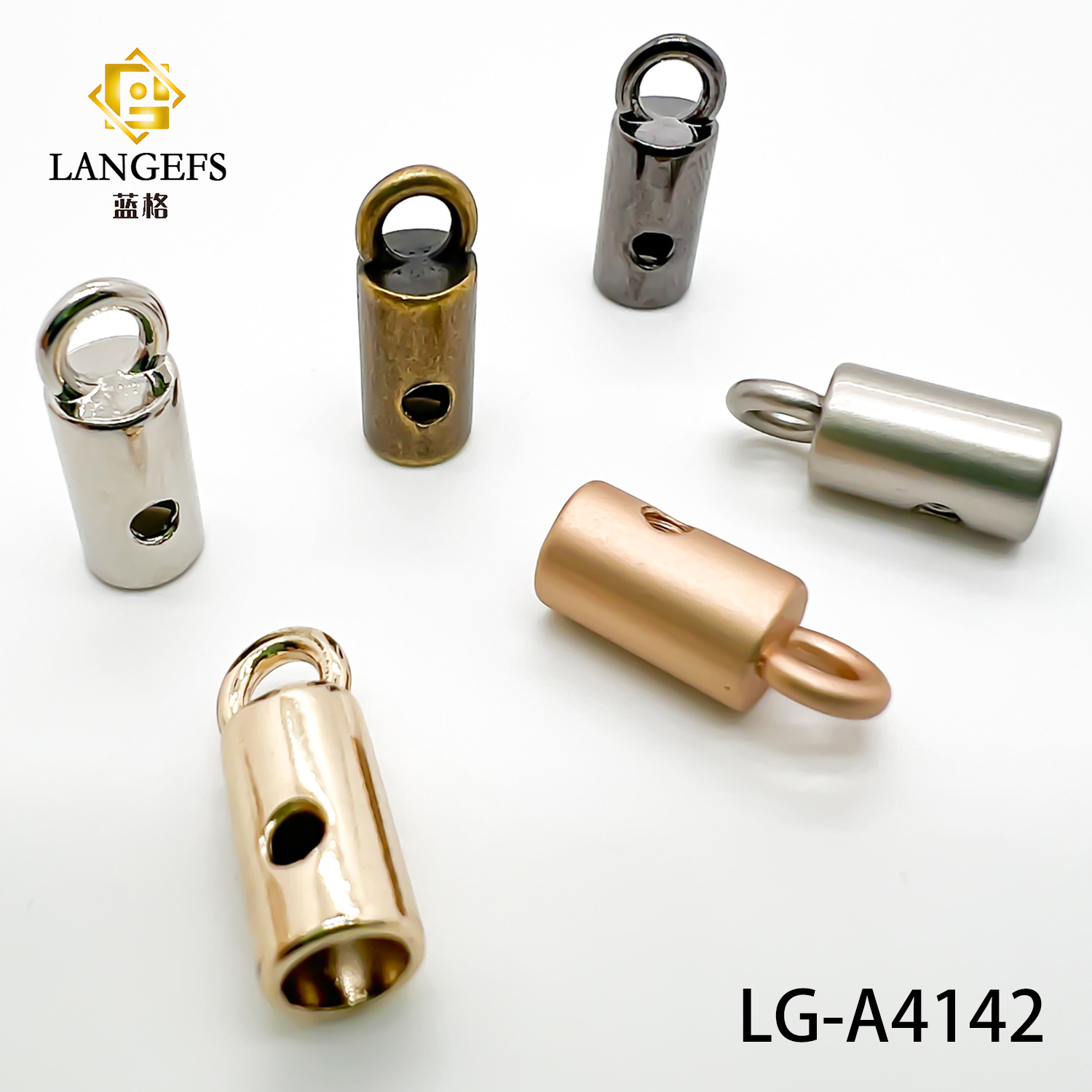 锌合金吊桶挂镀吊钟可拆卸螺丝衣服卫衣帽绳束口绳扣五金调节钮扣