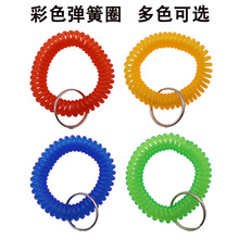 厂家批发电话线塑料弹簧手圈桑拿手牌伸缩圈手环弹簧绳 寄存QQ圈