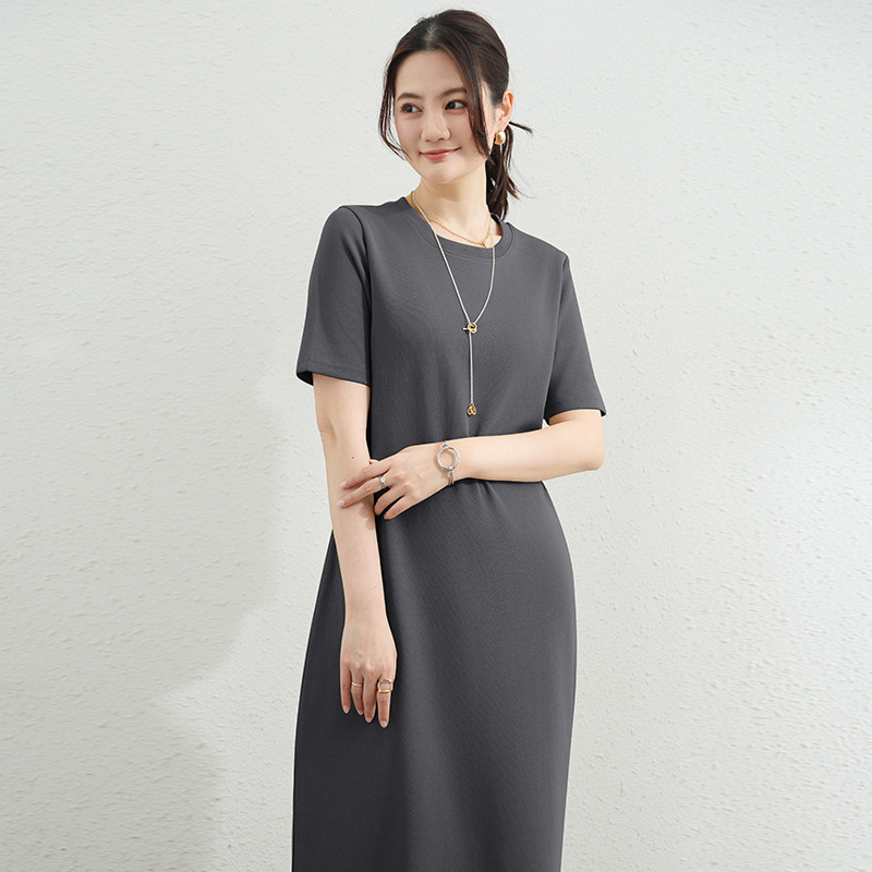 반소매 다크 그레이