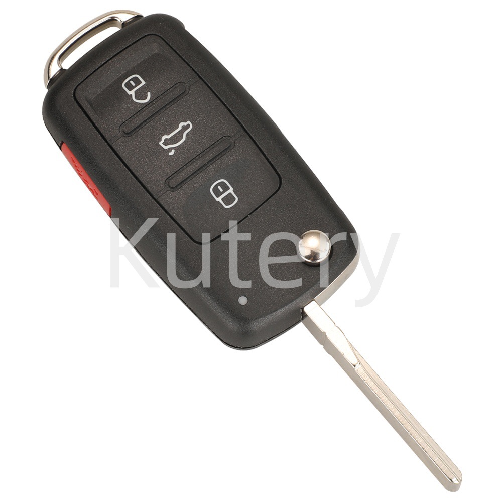 Suitable for Volkswagen 4-Button Smart Folding Remote Control Car Key 315 Frequency Mqb48 Chip 5K0837202Bp
