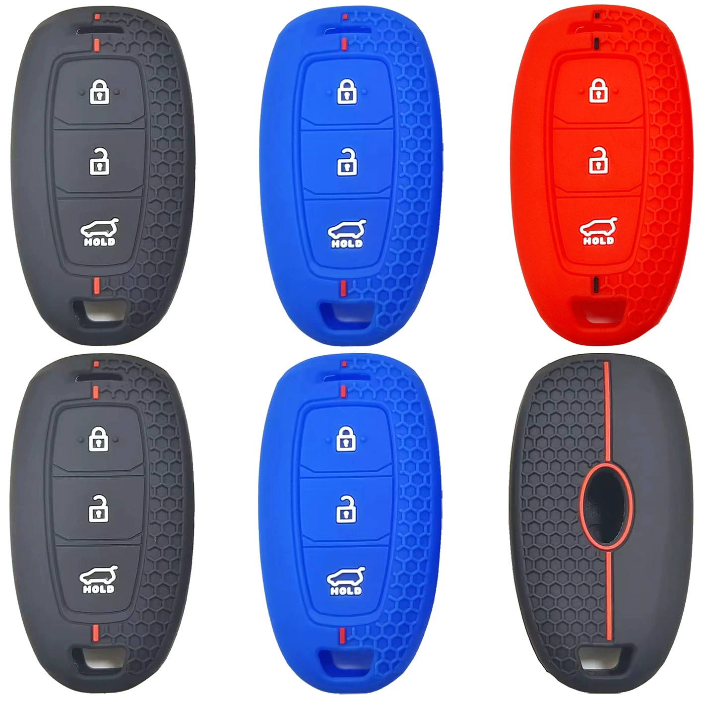 Подходит для Hyundai Festa IX25 знаменитая фигура Шэнда IX35 Юэна пульт дистанционного управления 3 кнопки силиконовый футляр ключа от машины сотами стиль