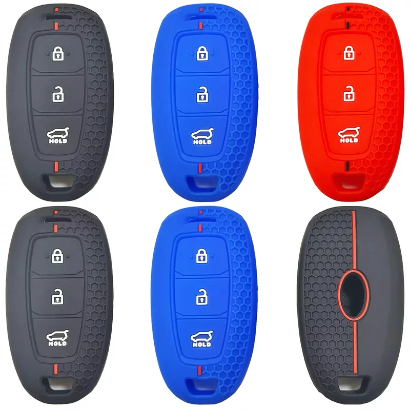 Подходит для Hyundai Festa IX25 знаменитая фигура Шэнда IX35 Юэна пульт дистанционного управления 3 кнопки силиконовый футляр ключа от машины сотами стиль