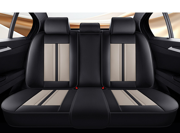 Car Seat Cushion Five-Seater Four-Season Cushion All-Inclusive Universal Seat Cover Seat Cushion Nappa Leather Amazon European and American Cross-Border Breathable
