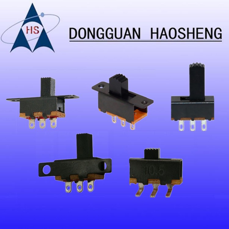 跨境开关SS12F17-SS12F15系列拨动开关/黑色拨杆推动波段电子玩具