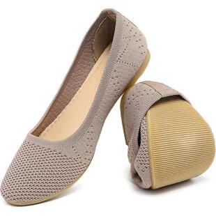 W 50695 Pointed Toe Knit Flats ���^ᘿ�ƽ��Ь �羳�W��