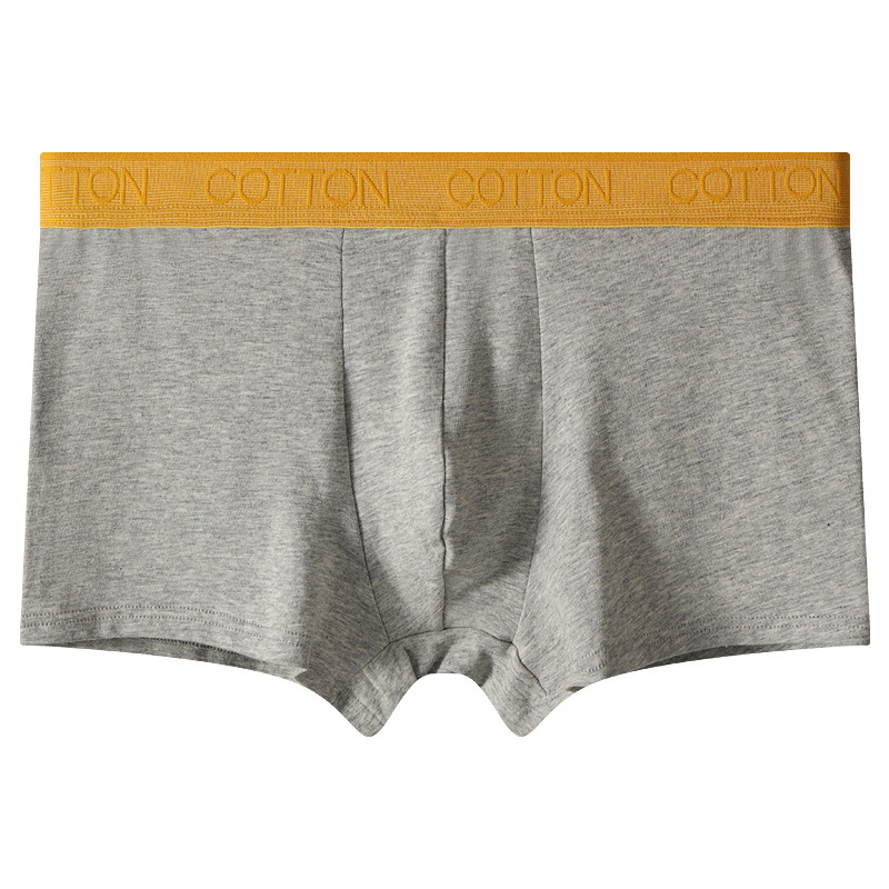 Pantalones interiores de algodón masculino 100% algodón antibacteriano de alta calidad pantalones cortos deportivos de ángulo plano de cuatro ángulos de algodón masculino